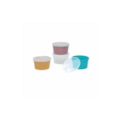 Denture Cup Medegen Translucent Single Patien
