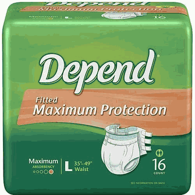 Depend Brief, Size Large, Max Absorb