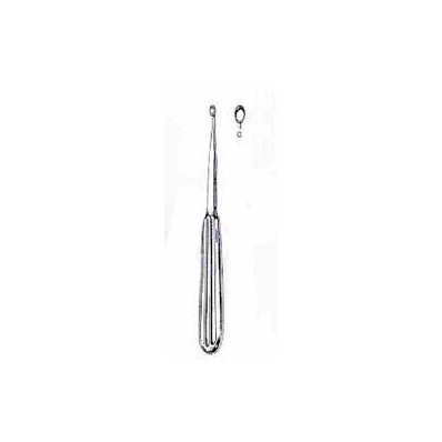 Dermal Curette Single-ended Oval, Spoon Tip -