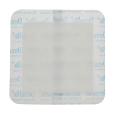 DermaRite Bordered Gauze, 4" x 4" with 2" x 2" Pad