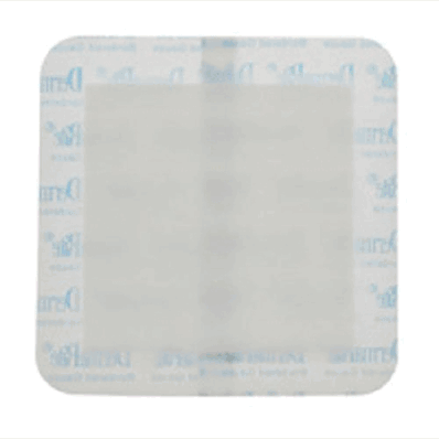 DermaRite Bordered Gauze, 6" x 6" with 4.3 x 4.3" Pad
