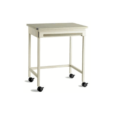Desk, Mobile 1drwr 2" Honey Maple/Milan Quart