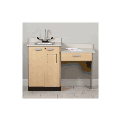 Desk, Wall Mount Sand Base Slate Gry W/Slvr P