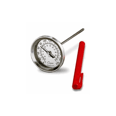 Dial Thermometer Temperature Range: 0-220 Deg