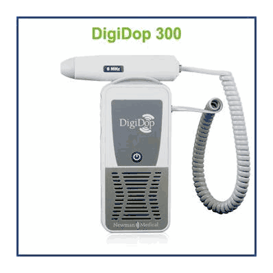 DigiDop 300 non-display digital Doppler with 8MHz vascular Probe