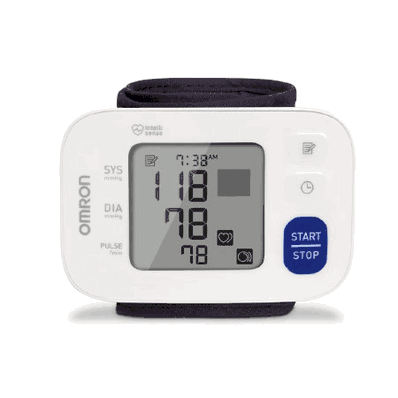 Digital Blood Pressure Wrist Unit, 12-20 cm Large Cuff Automatic Inflation Wrist