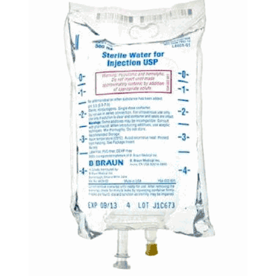 Diluent Sterile Water, 500 mL