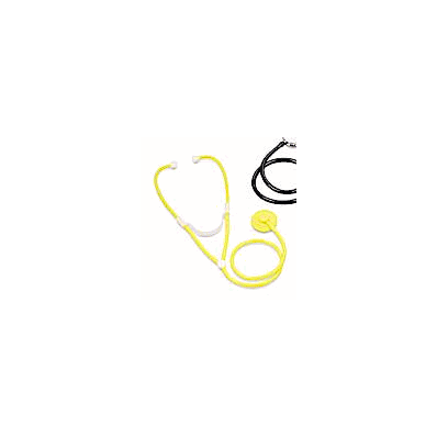 Disposable Stethoscope Yellow 1-tube 22 Inch