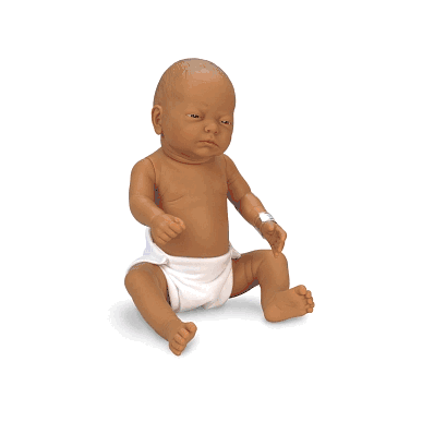 Doll, New Born, Brown - Medline