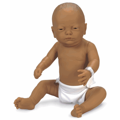 Doll Newborn Brown Boy 21"
