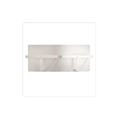 Double Bedpan Holder Aluminum, 12 H X 28 W In