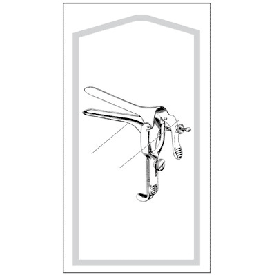 Double Blade Duckbill 1/2" X 3", Small Pederson Vaginal Speculum 25/Bx