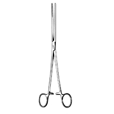 Double Curved Serrated Jaws, 10-1/4" Bozeman Dressing Forceps 25/Bx