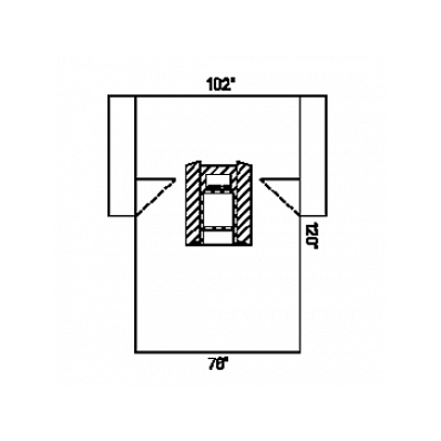 Drape, Chole, 102x76x120, Ab Fen, Sterile - M