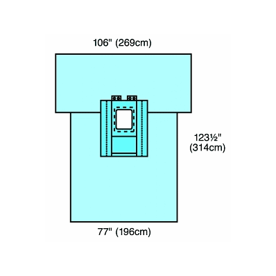 Drape, Cholecystectomy, Lap, Pouches, Fen - M
