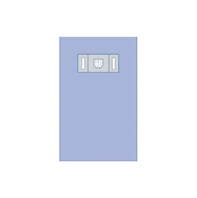 Drape, Full Body Str 65"X110" W/Incise & 2pch