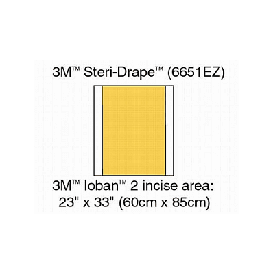 Drape, Ioban2, Incise, Antimcrbl, 23"X 33" -