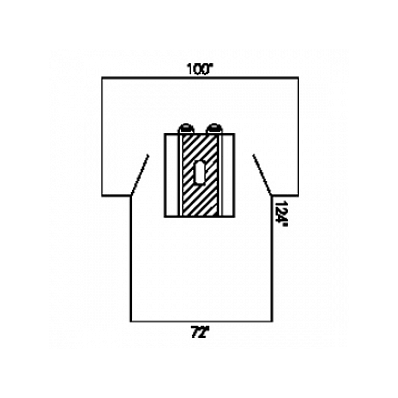 Drape, Lap, 100x72x124, Pouch, Pad, Sterile -