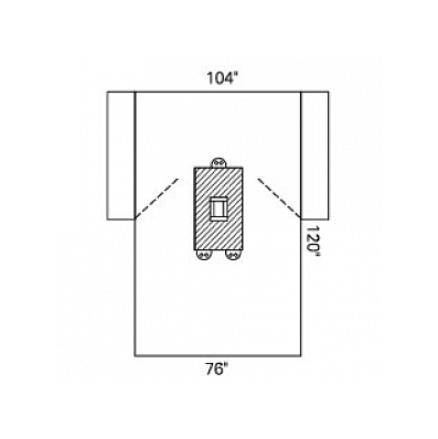 Drape, Lap, 104" X 76" X 120" Sterile - Medli