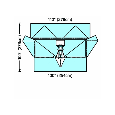Drape Lavh / Laparoscopy, Fluid Ctrl Pouch -