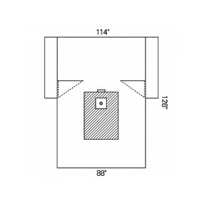 Drape, Low Extremity, 114x88x126, Fen, Ster -