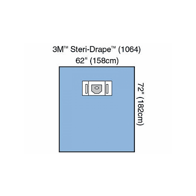 Drape, Opth, 61 X 70, Apert, W/2 Pouch - Medl