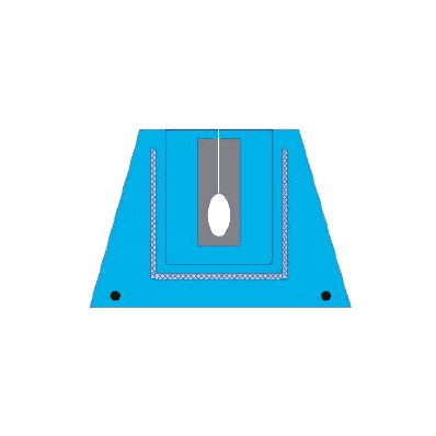 Drape, Shoulder Poly U W/Pouch Blu (5/Bx) -