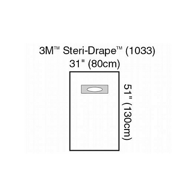 Drape, Steridrape, Adh Aperature Medium - Med