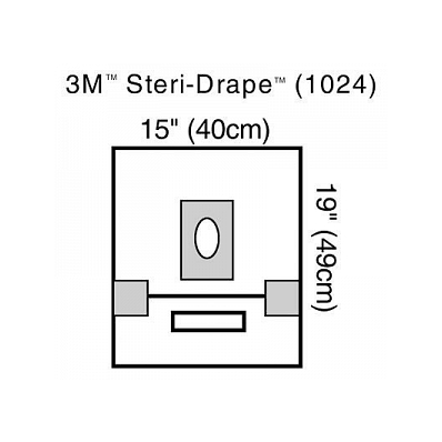 Drape, Steridrape, Adh Aperature Small - Medl