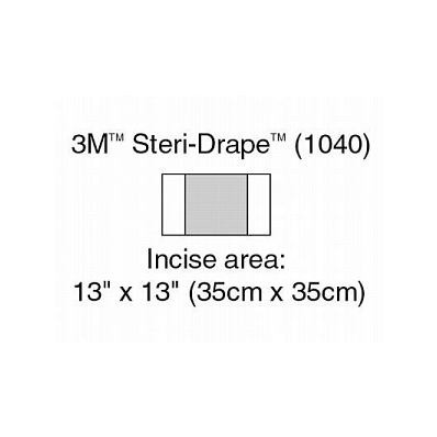 Drape, Steridrape, Incise, 13"X13" - Medline