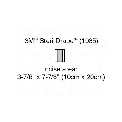 Drape, Steridrape, Incise, 3 7/8" X 7 7/8" -