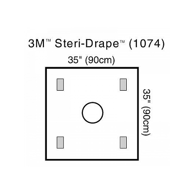 Drape, Steridrape, Wound, W/Accessories - Med