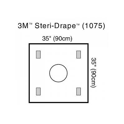 Drape, Steridrape, Wound, W/Accessories - Med