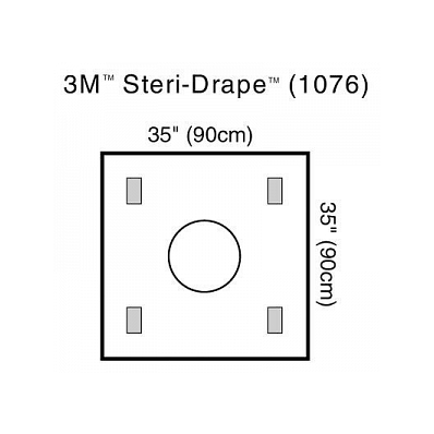 Drape, Steridrape, Wound, W/Accessories - Med