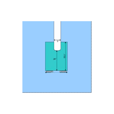 Drape, Surg Ortho Split Lf Blu 6x44 (18/Cs) -