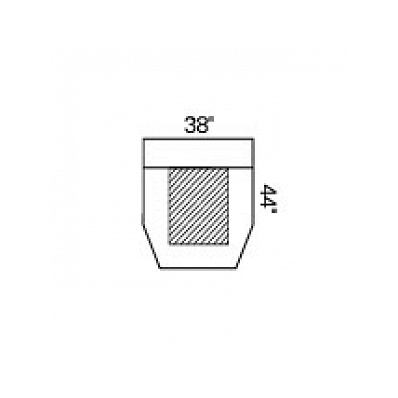 Drape, Surgical, Buttock, 38"X44", Non Ster -