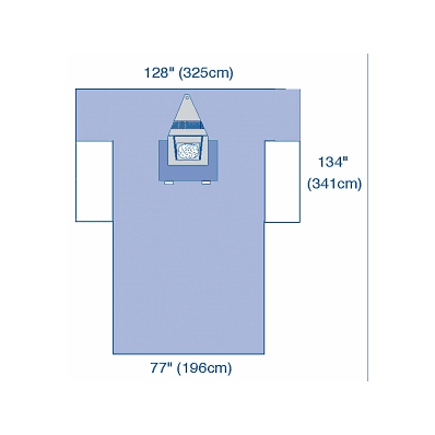Drape, T, Craniotomy, Ultragard - Medline