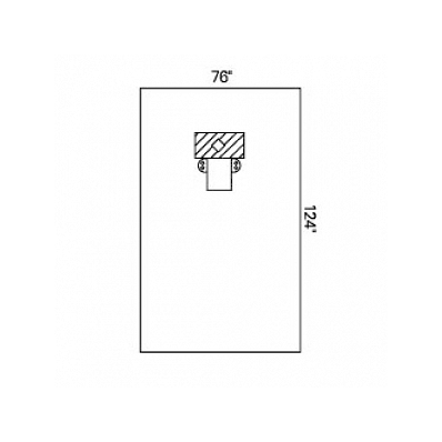 Drape, Thyroid, 76x124, Fen, Pad, Sterile - M