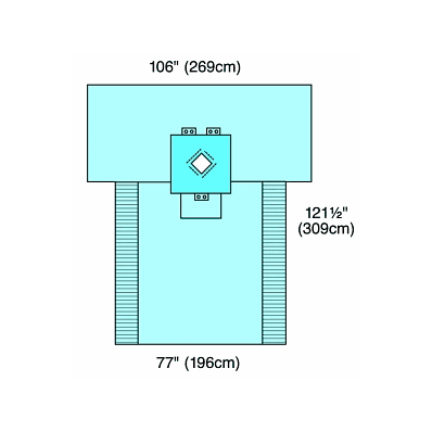 Drape, Thyroid W / Armboard, Covers - Medline