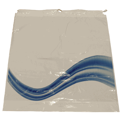 Drawstring Bag 18 X 20.5 Inch Plastic White -