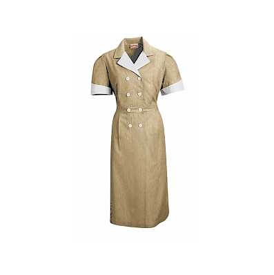 Dress, Dble Brsted Front Tan Xs - Medline