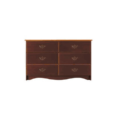 Dresser, African Mahogany, 19" X 30" X 48-1/4" with 6 Drawers