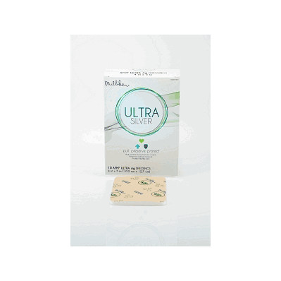 Dressing, Afm Ultra Foam, 4"X5", Silver, Ag -