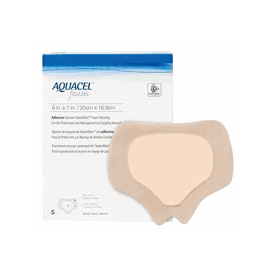 Dressing, Aquacel Foam, Adhsv Sacral, 8"X7" -