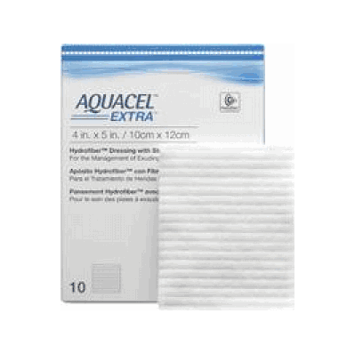 Dressing, Aquacel, Xtra Hydrofiber, 4" X 5" -