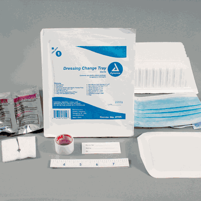 Dressing Change Tray, Sterile - 20/cs - Dynar