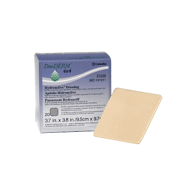 Dressing, Duoderm, Hydroactive, 4" X 4" - Med