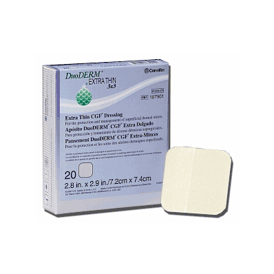 Dressing, Duoderm, Hydrocol, Xtra Thin, 2"X4