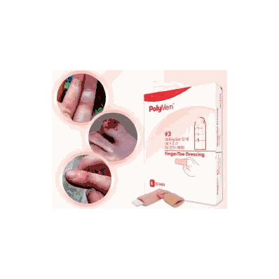 Dressing, Fngr/Toe 2polymen 8-12 (6/Bx 5bx/Cs