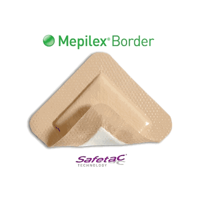Dressing, Foam, Soft, Border, Mepilex, 3"X3"